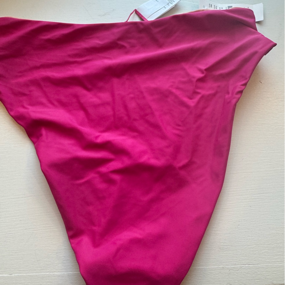 Pink High-Waisted Bikini Bottom - Picture 4 of 6